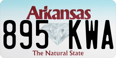 AR license plate 895KWA