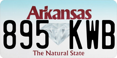 AR license plate 895KWB