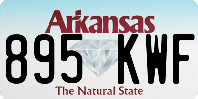 AR license plate 895KWF