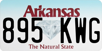 AR license plate 895KWG