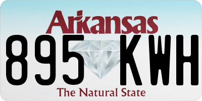 AR license plate 895KWH