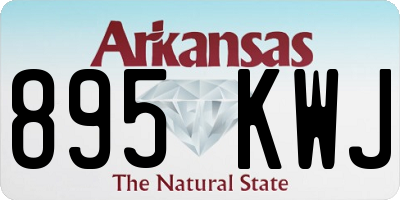 AR license plate 895KWJ