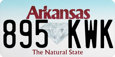 AR license plate 895KWK