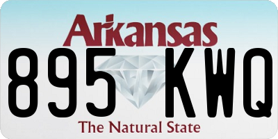 AR license plate 895KWQ