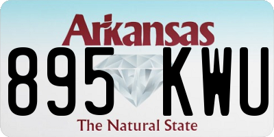 AR license plate 895KWU