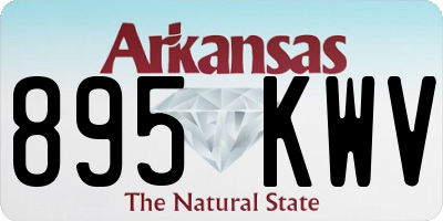 AR license plate 895KWV