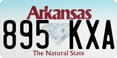 AR license plate 895KXA