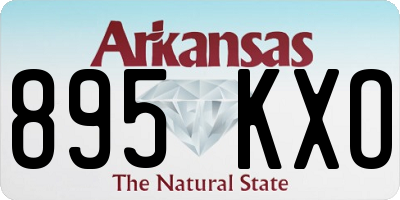 AR license plate 895KXO