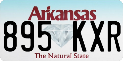 AR license plate 895KXR