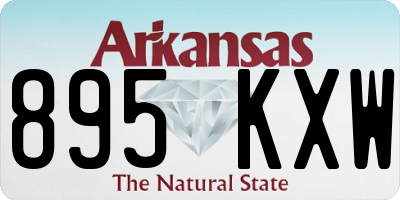 AR license plate 895KXW