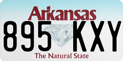 AR license plate 895KXY