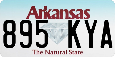 AR license plate 895KYA