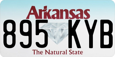 AR license plate 895KYB