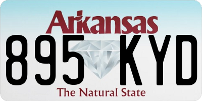 AR license plate 895KYD