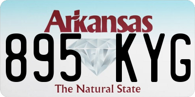 AR license plate 895KYG