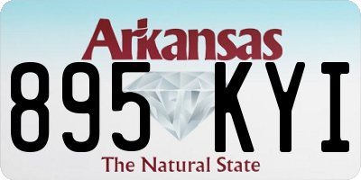 AR license plate 895KYI
