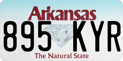 AR license plate 895KYR