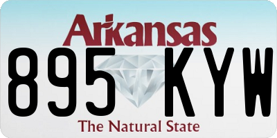 AR license plate 895KYW