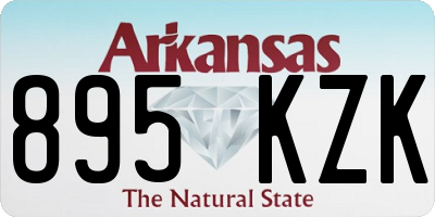 AR license plate 895KZK