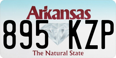 AR license plate 895KZP
