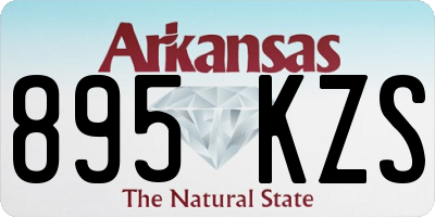 AR license plate 895KZS