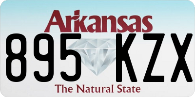 AR license plate 895KZX