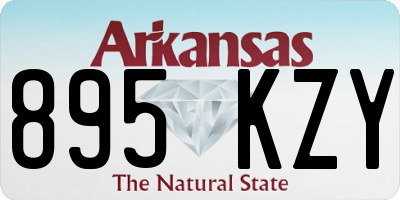 AR license plate 895KZY