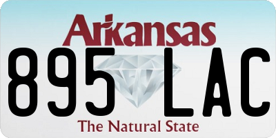 AR license plate 895LAC