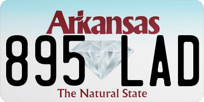 AR license plate 895LAD