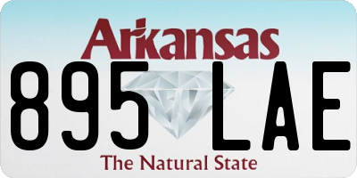 AR license plate 895LAE