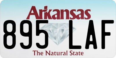 AR license plate 895LAF