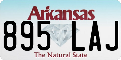 AR license plate 895LAJ
