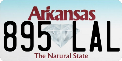 AR license plate 895LAL