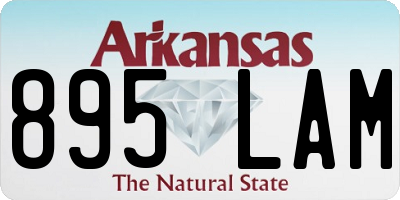 AR license plate 895LAM