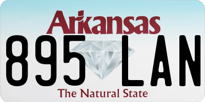 AR license plate 895LAN