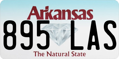 AR license plate 895LAS