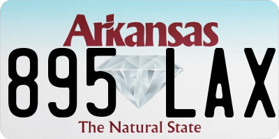 AR license plate 895LAX