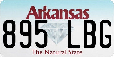 AR license plate 895LBG