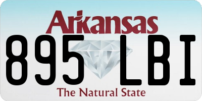 AR license plate 895LBI