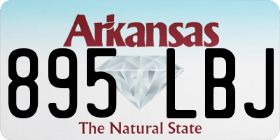 AR license plate 895LBJ