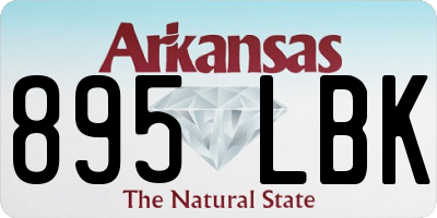 AR license plate 895LBK