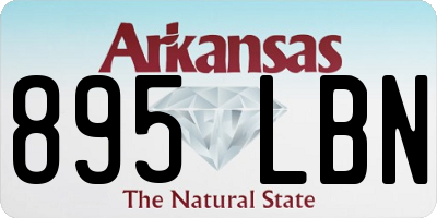 AR license plate 895LBN