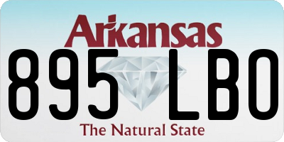 AR license plate 895LBO