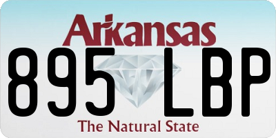 AR license plate 895LBP
