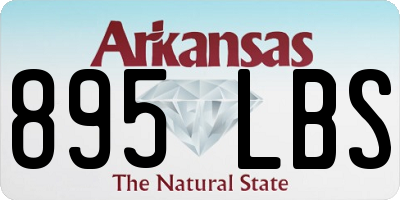 AR license plate 895LBS