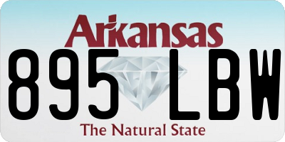AR license plate 895LBW