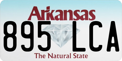 AR license plate 895LCA