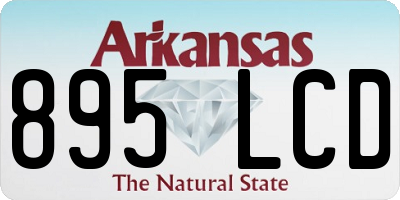 AR license plate 895LCD