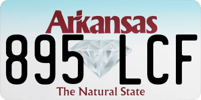 AR license plate 895LCF