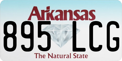AR license plate 895LCG
